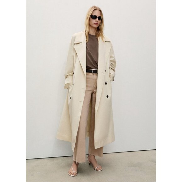 NEW Mango Catherin Culotte Jeans SAND SIZE 6 (EUR 38)/100%AUTHENTIC - Picture 3 of 10